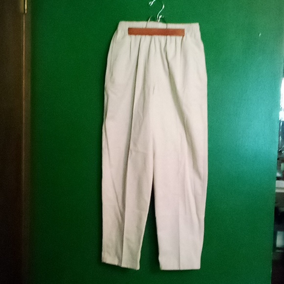 🐒-3/$15-bundle only- Lands end khaki elastic waist casual  pants - Picture 2 of 2